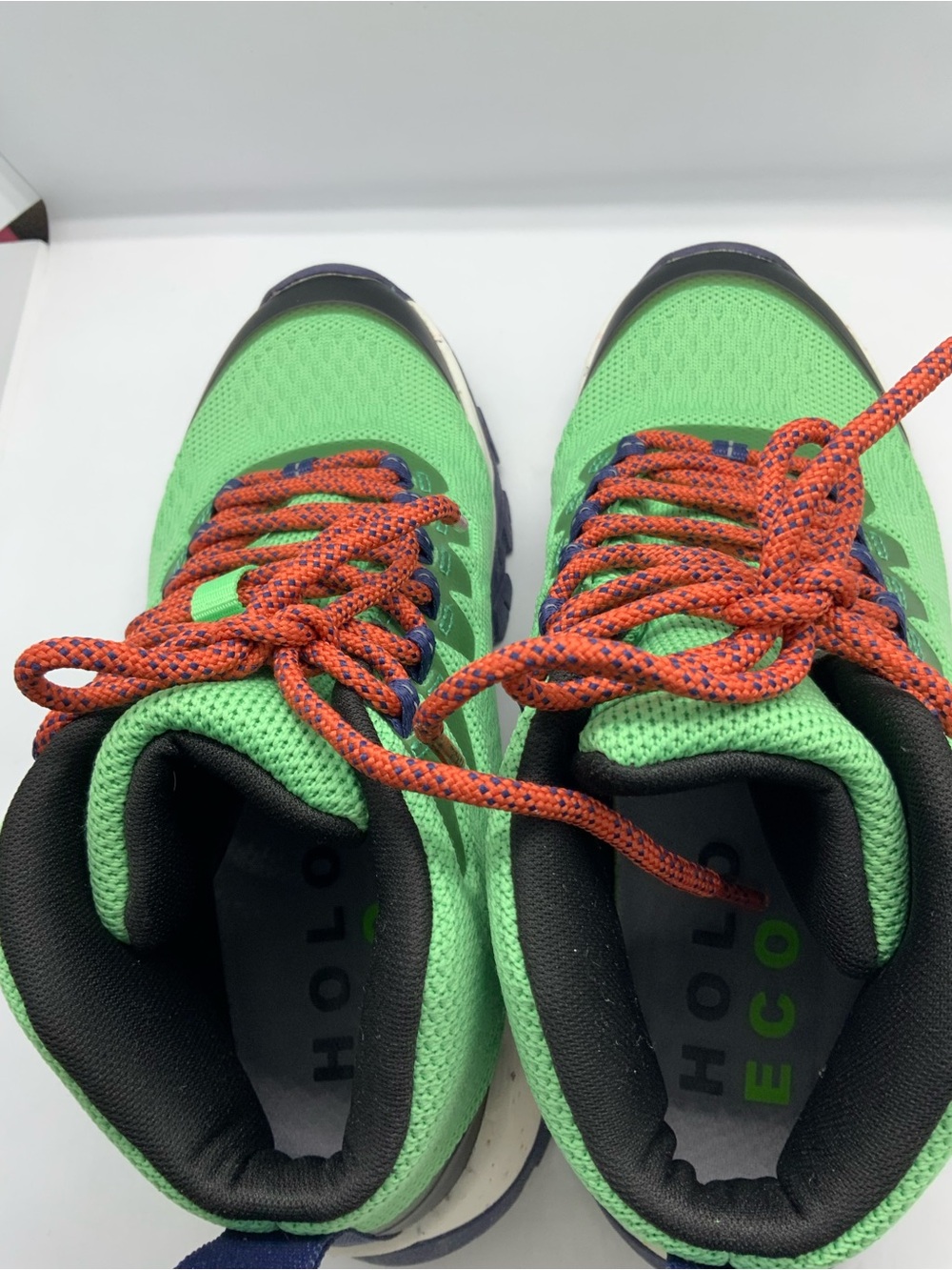HOLO Green Hiking Boots with Navy Soles - Picture 4 of 8